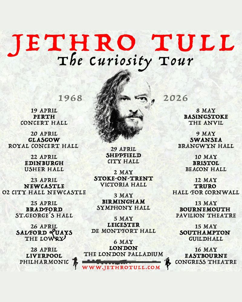 Jethro Tull Tour 2026 – Dates, Setlist & Presale Tickets