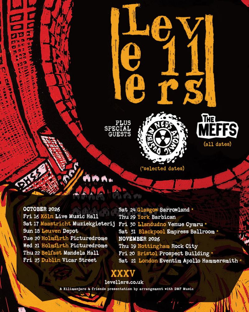 Levellers Tour 2026 Setlist, Dates, Venue, Cities & Presale Info