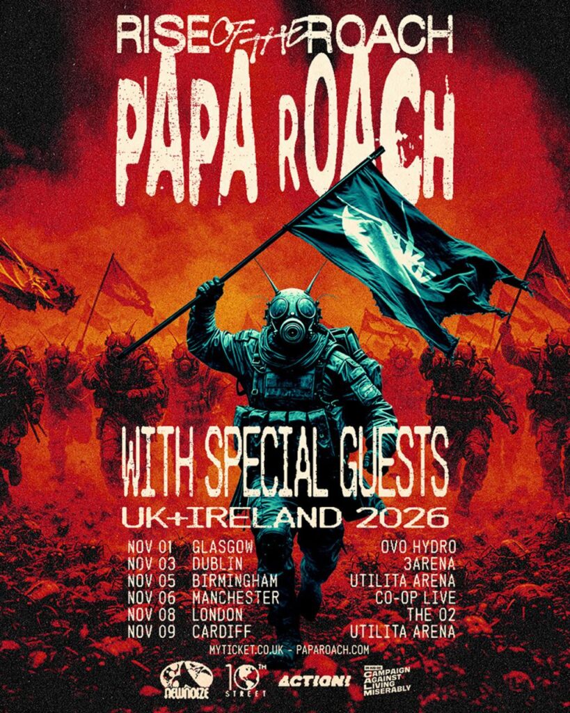 Papa Roach Tour 2026 – Dates, Schedule, Setlist & Presale Tickets