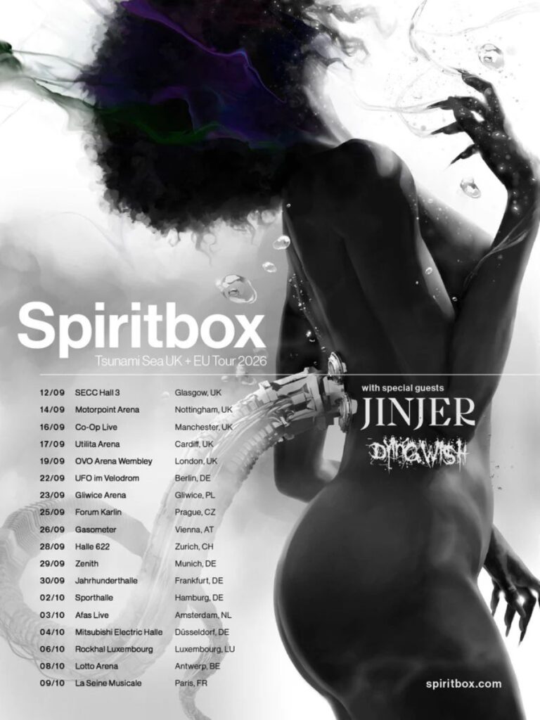 Spiritbox UK Arena Tour 2026 Dates and Cities