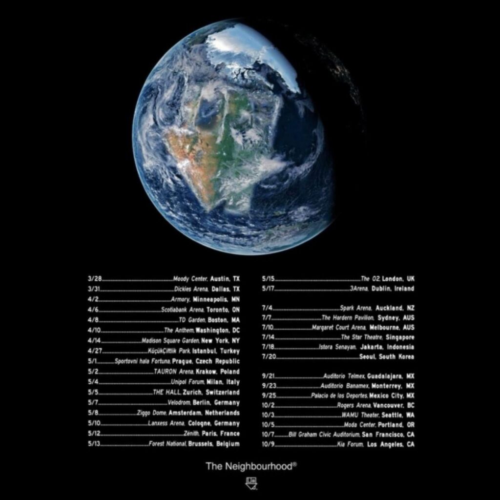 The Neighbourhood The Wourld Tour 2026 Dates