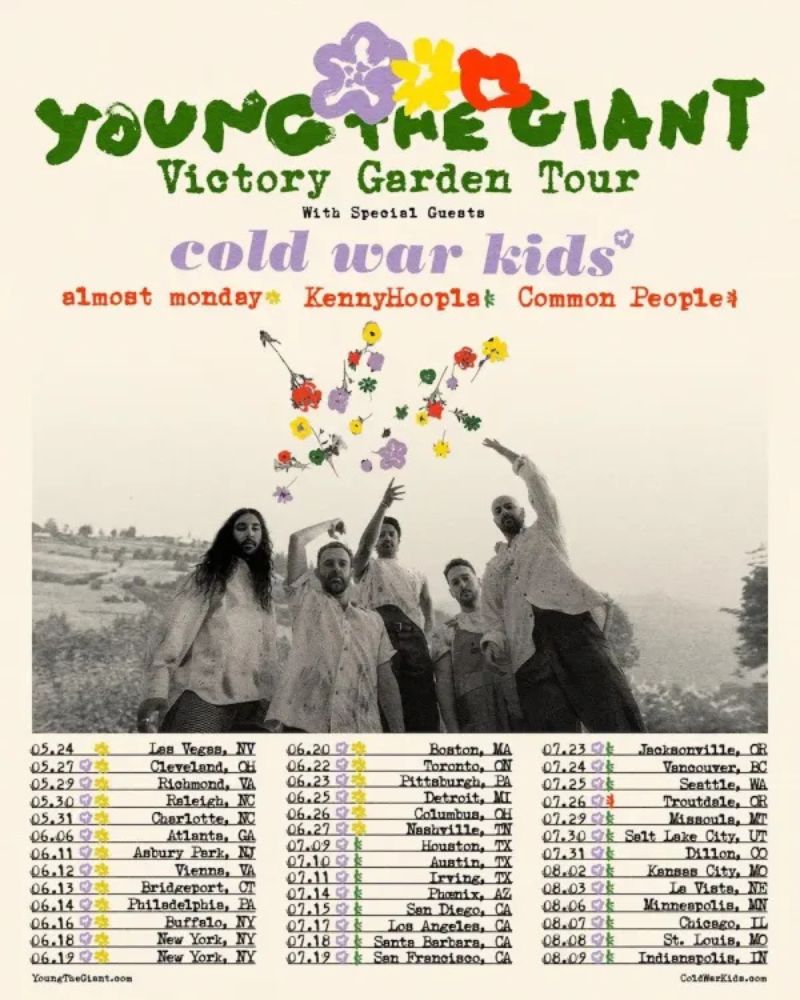 Young the Giant 2026 Victory Garden Tour Setlist, Dates & Tickets