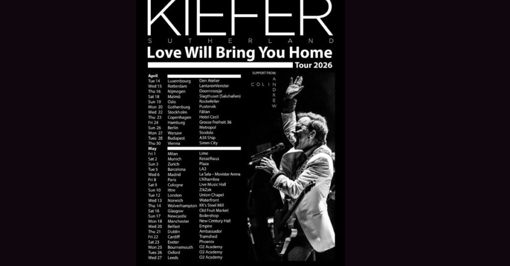 Kiefer Sutherland Tour 2026