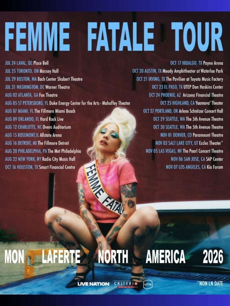 Mon Laferte 2026 Tour Poster