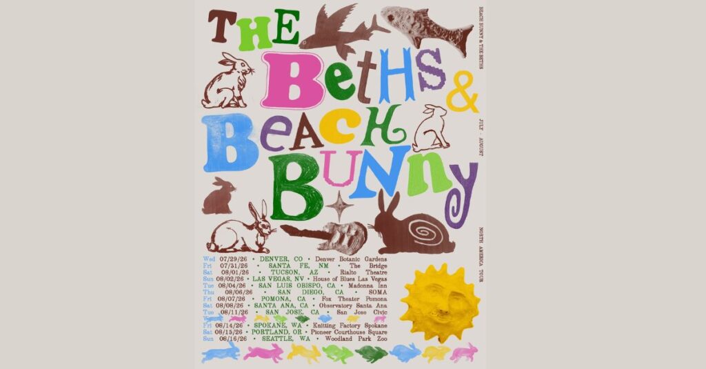 The Beths and Beach Bunny 2026 Tour