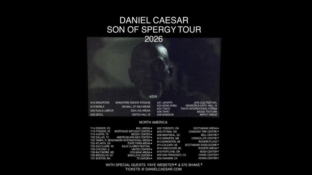 Daniel Caesar 2026 Tour