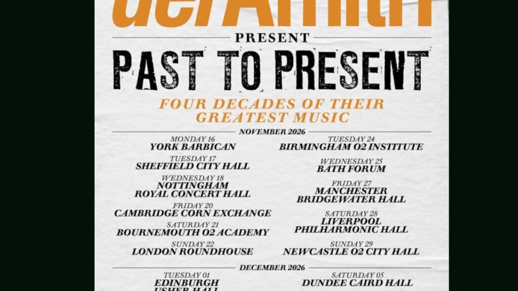 Del Amitri 2026 Tour Setlist
