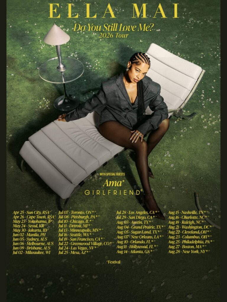 Ella Mai Tour 2026 Dates