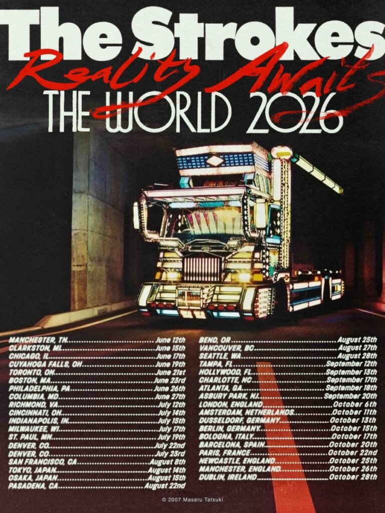 The Strokes Reality Awaits Global Tour Dates 2026