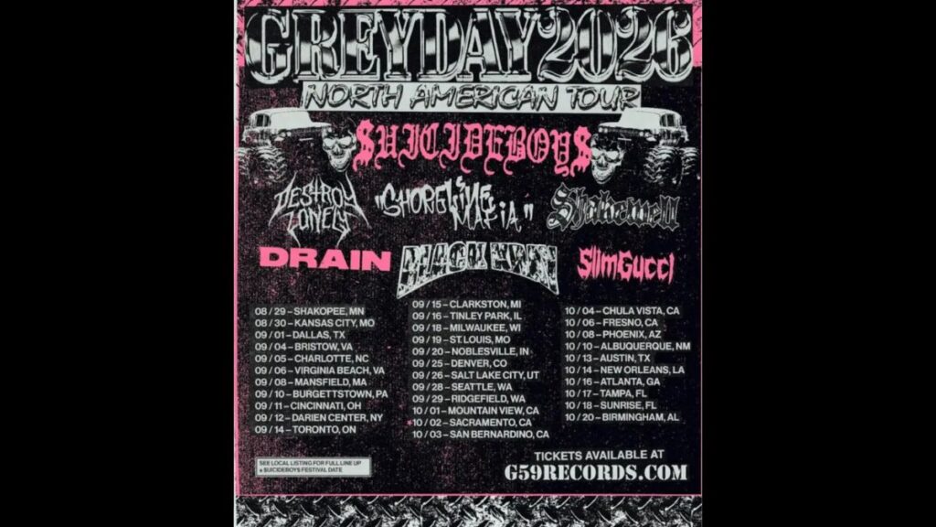 $uicideboy$ 2026 Tour Setlist