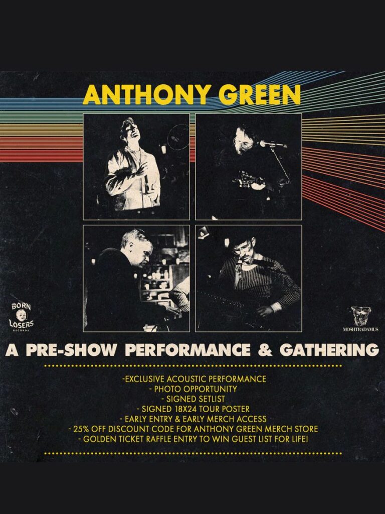 Anthony Green 2026 Tour - Setlist, Dates, Cities & Presale Info