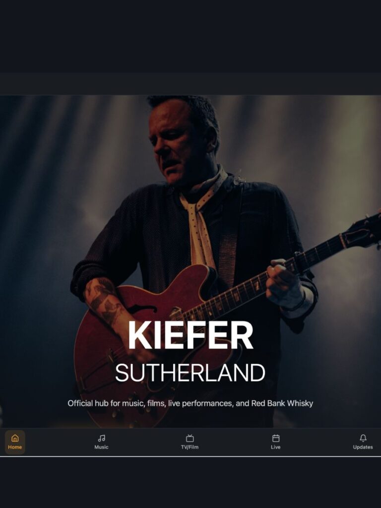 Kiefer Sutherland Tour 2026 dates