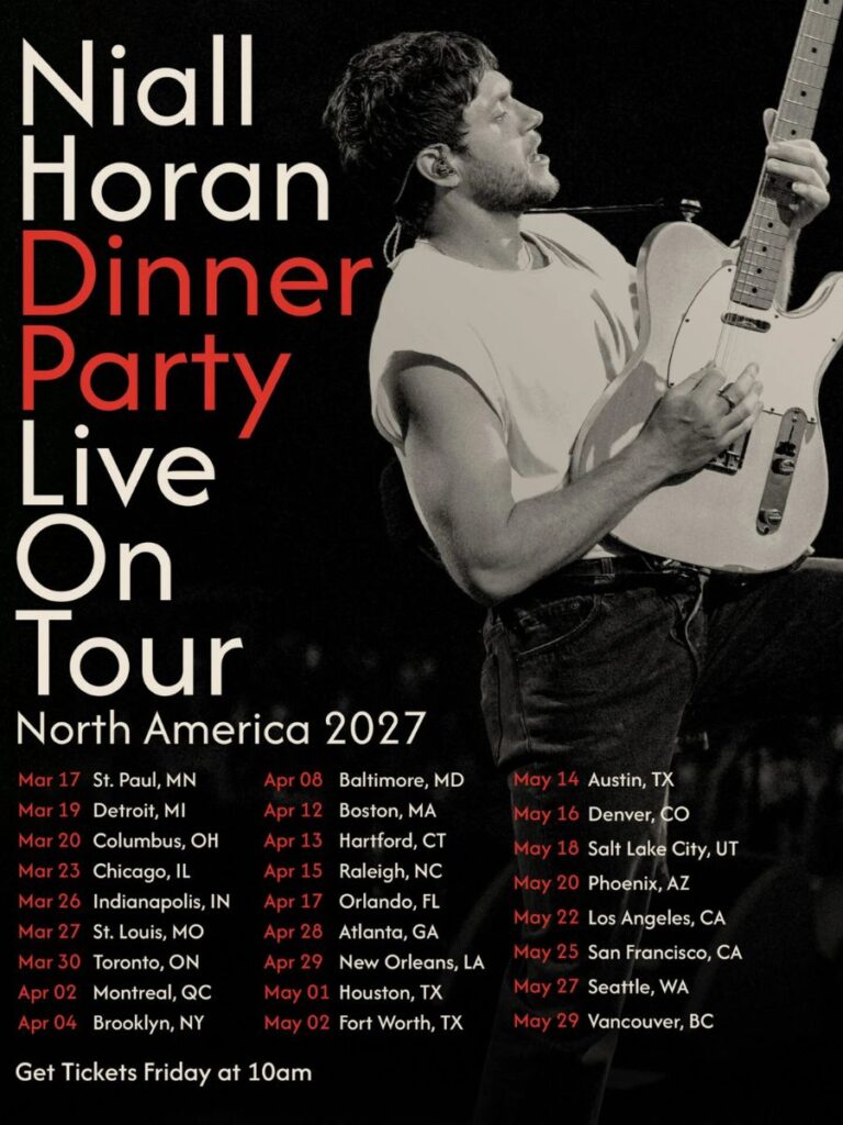 Niall Horan 2027 Tour - Setlist, Dates, Cities & Presale Info