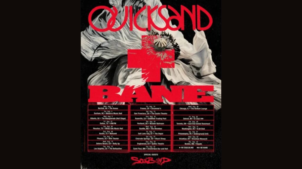 Quicksand and Bane 2026 Tour - Setlist, Dates, Cities & Presale Info