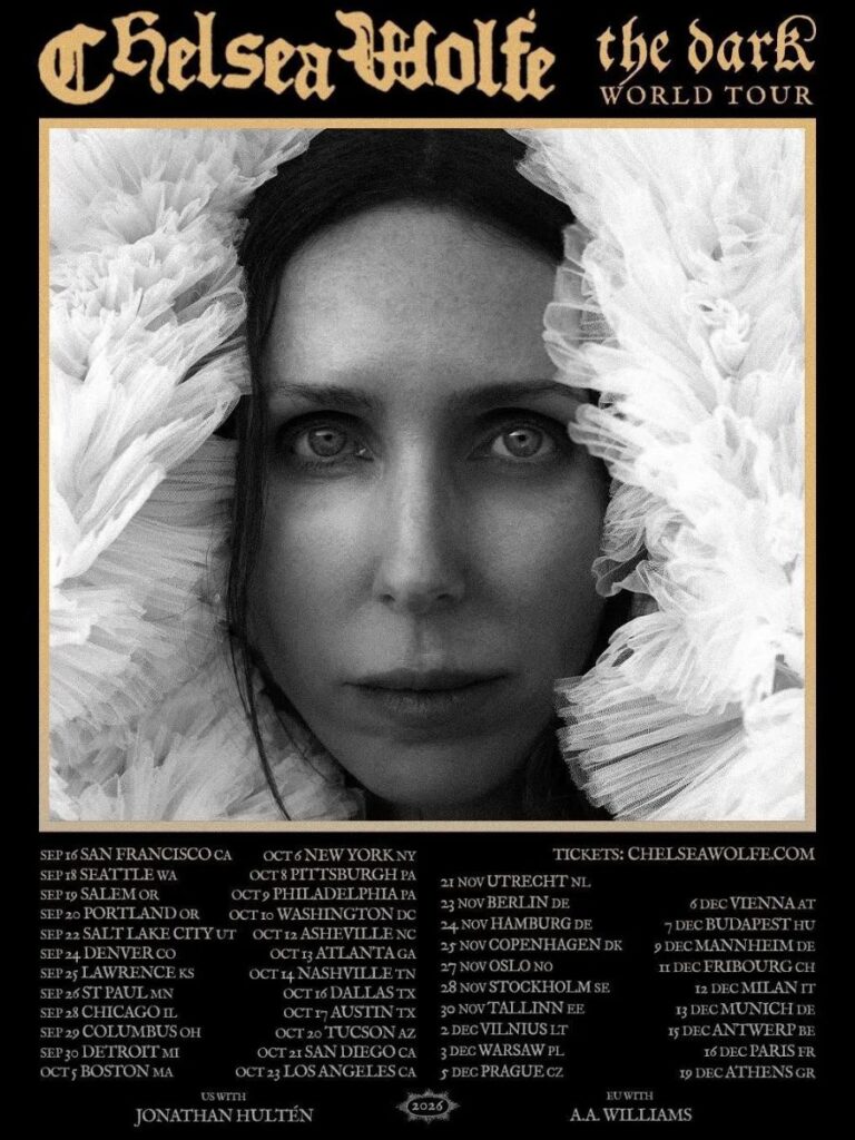 Chelsea Wolfe Tour 2026 - Dates, Setlist, Venues & Presale Tickets