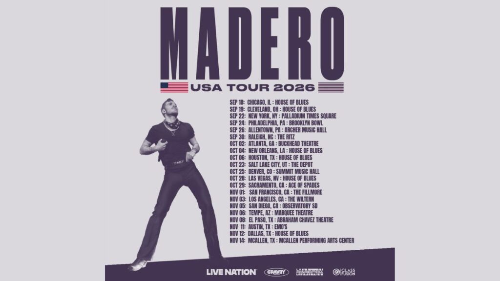Jose Madero 2026 Tour - Setlist, Dates, Cities & Presale Info