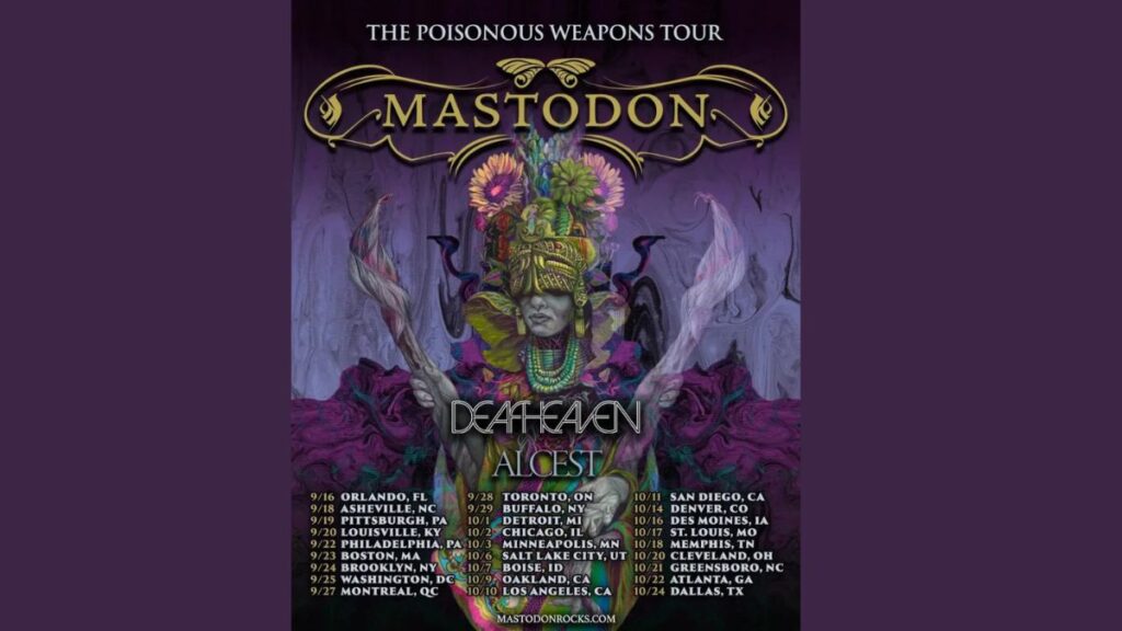 Mastodon 2026 Tour - Setlist, Dates, Cities, Venues & Presale Info
