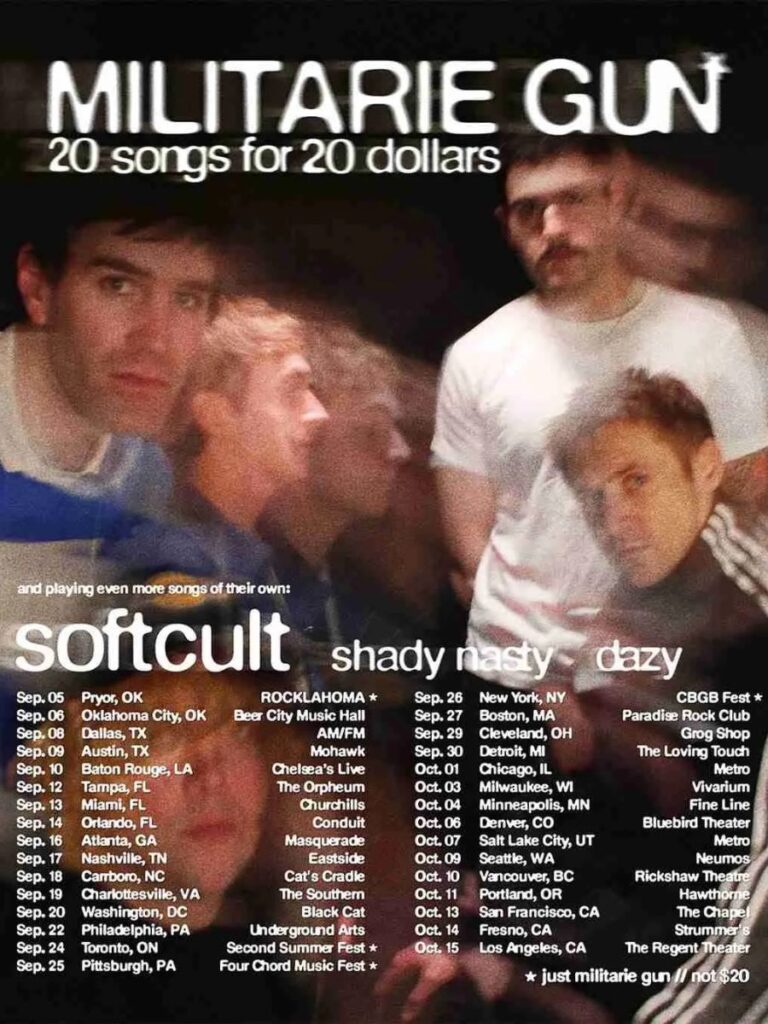 Militarie Gun 2026 Tour Setlist - Dates, Cities & Presale Info
