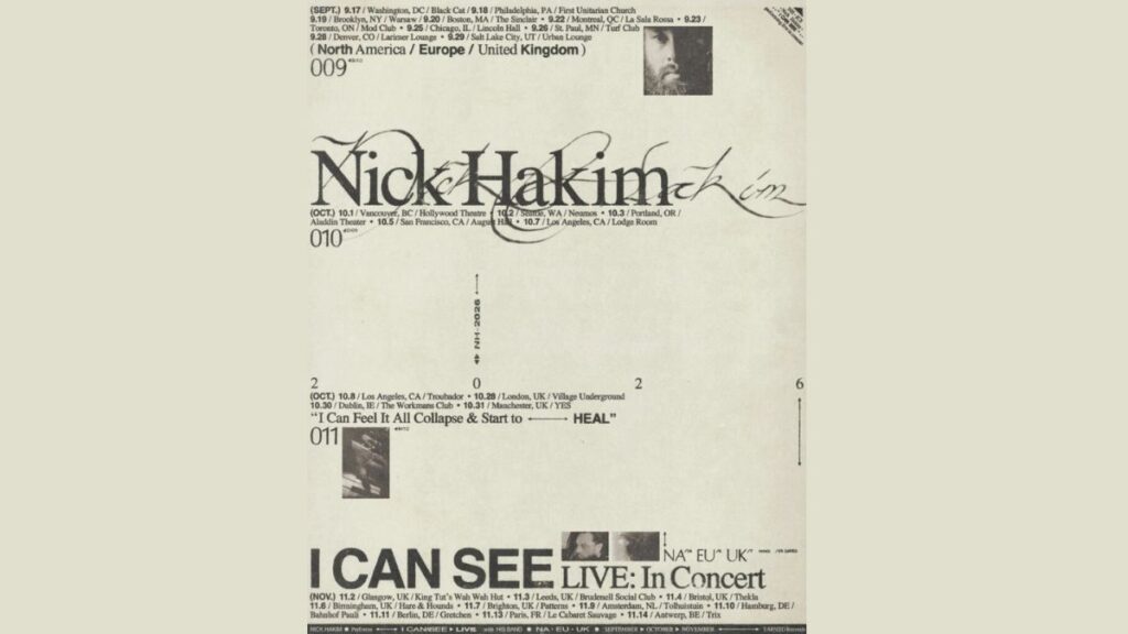 Nick Hakim 2026 Tour - Setlist, Dates, Cities & Presale Info