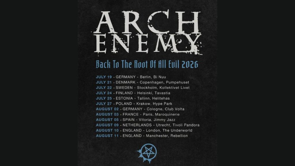 Arch Enemy 2026 Tour - Setlist, Dates, Cities & Presale Info