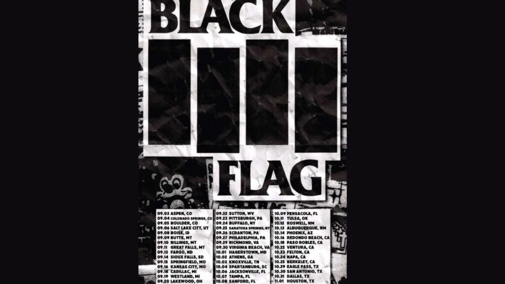 Black Flag 2026 Tour - Expected Setlist, Tour Dates & Presale Tickets