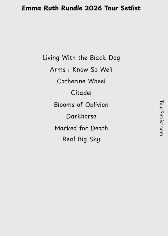 Emma Ruth Rundle 2026 Tour Setlist