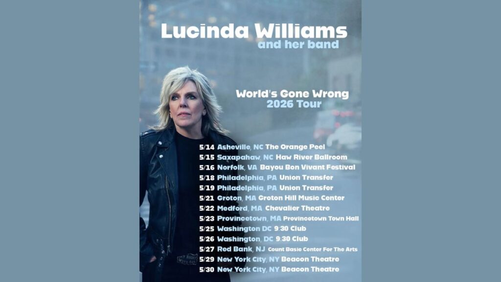 Lucinda Williams 2026 Tour - Setlist, Dates, Cities & Presale Info