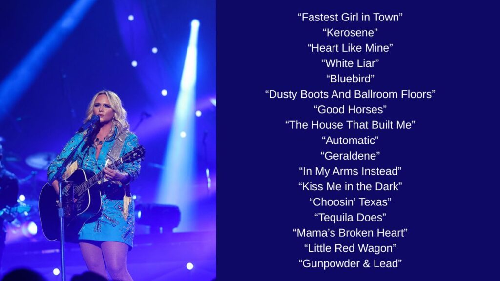 Miranda Lambert Tour Setlist 2026