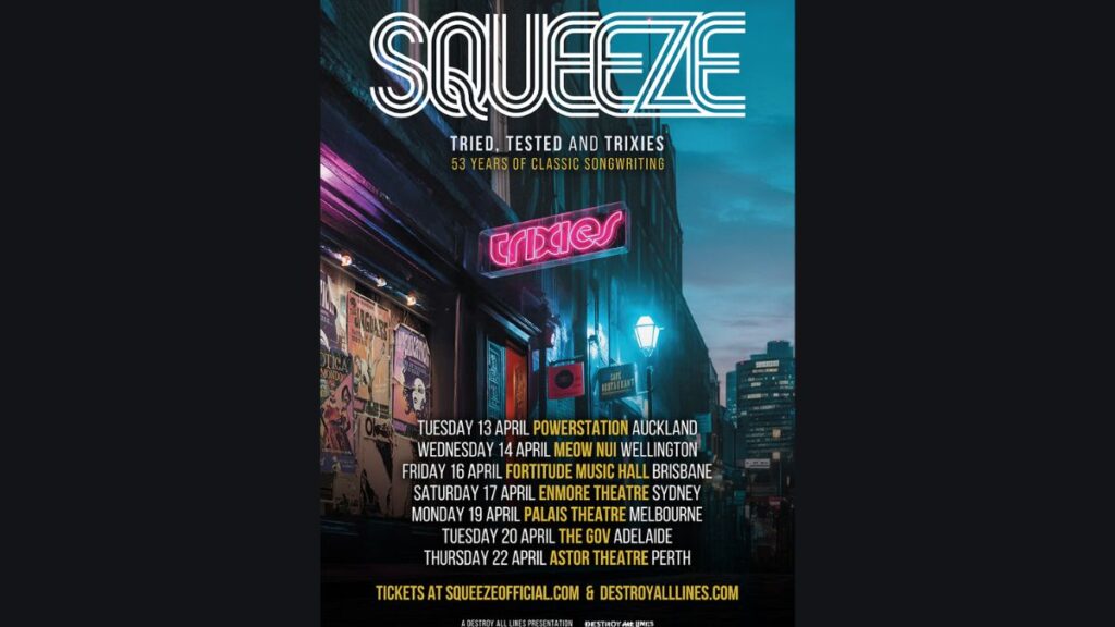 Squeeze Australia Tour 2027 Dates