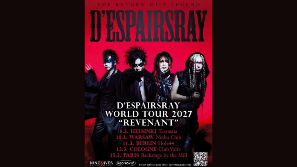 D’espairsRay 2027 World Tour REVENANT - Dates, Setlist & Tickets